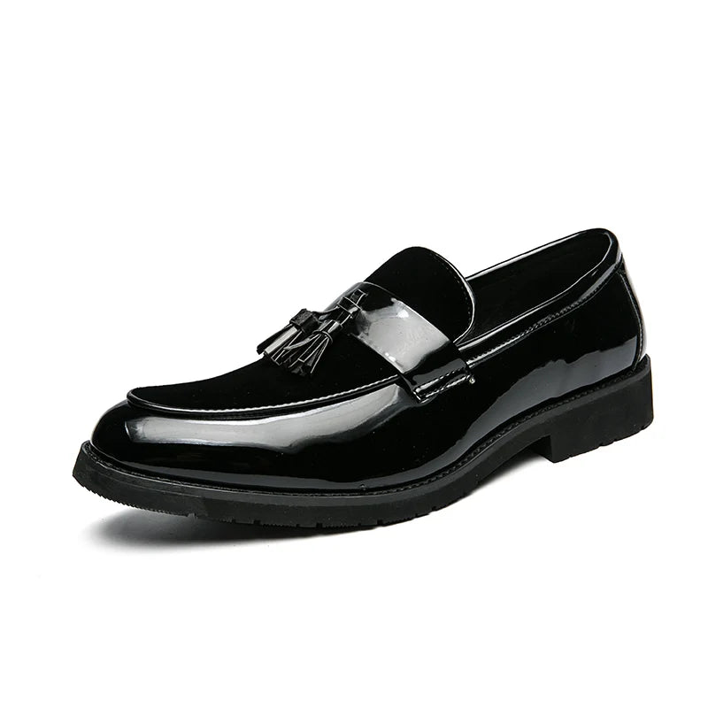 Men's Pointed Toe Suede Leather Oxfords Casual Dress Shoes Comfortable Breathable Slip-On Loafers for Business And Office