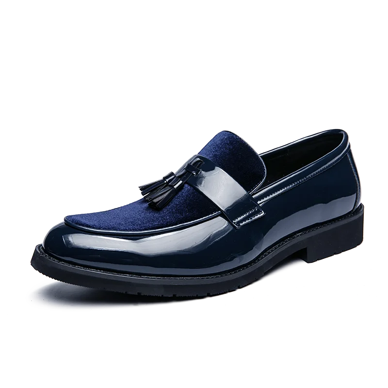 Men's Pointed Toe Suede Leather Oxfords Casual Dress Shoes Comfortable Breathable Slip-On Loafers for Business And Office