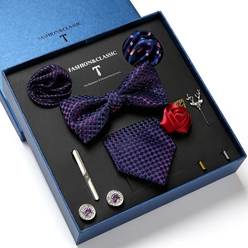 Men's Business Formal Necktie Polyester Silk Customizable Wedding Tie Quick Dry