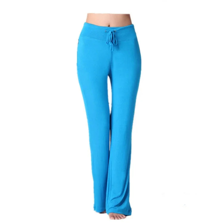 Yoga Flare Leggings for Women High-Waist Wide-Leg Seamless Fitness Workout Pants Gym Elastic Tights Sport Exercise Trousers