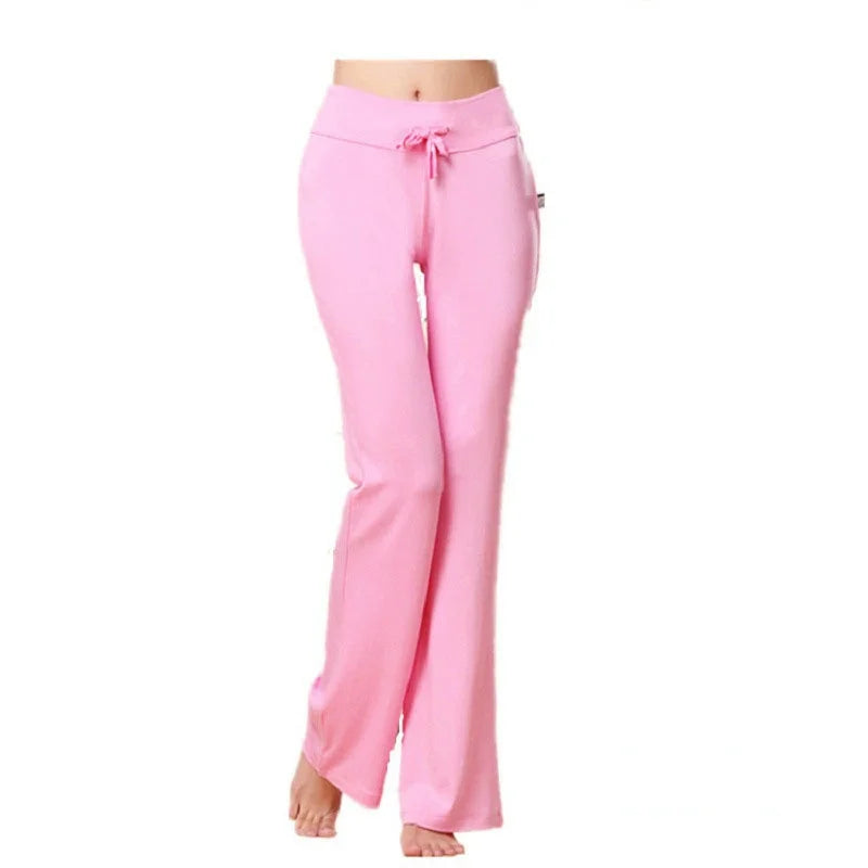 Yoga Flare Leggings for Women High-Waist Wide-Leg Seamless Fitness Workout Pants Gym Elastic Tights Sport Exercise Trousers