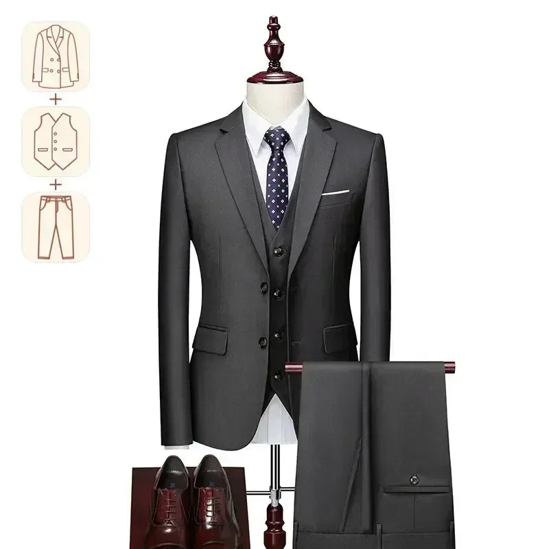 Big And Tall Men's Wedding Dress Blazer And Pants Set - Up to 12XL 155kg/340lbs Tailored Fit plus Size Grooming Smart Casual