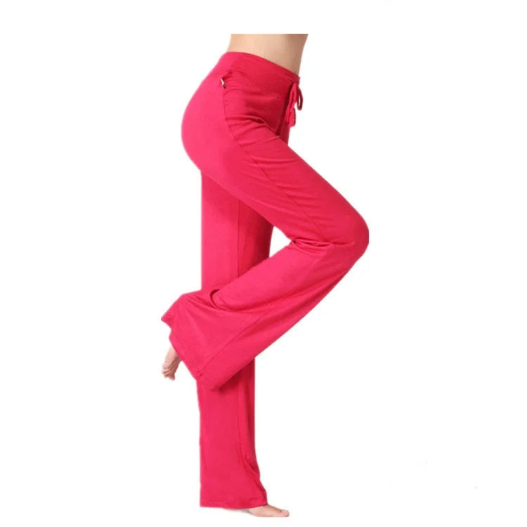 Yoga Flare Leggings for Women High-Waist Wide-Leg Seamless Fitness Workout Pants Gym Elastic Tights Sport Exercise Trousers