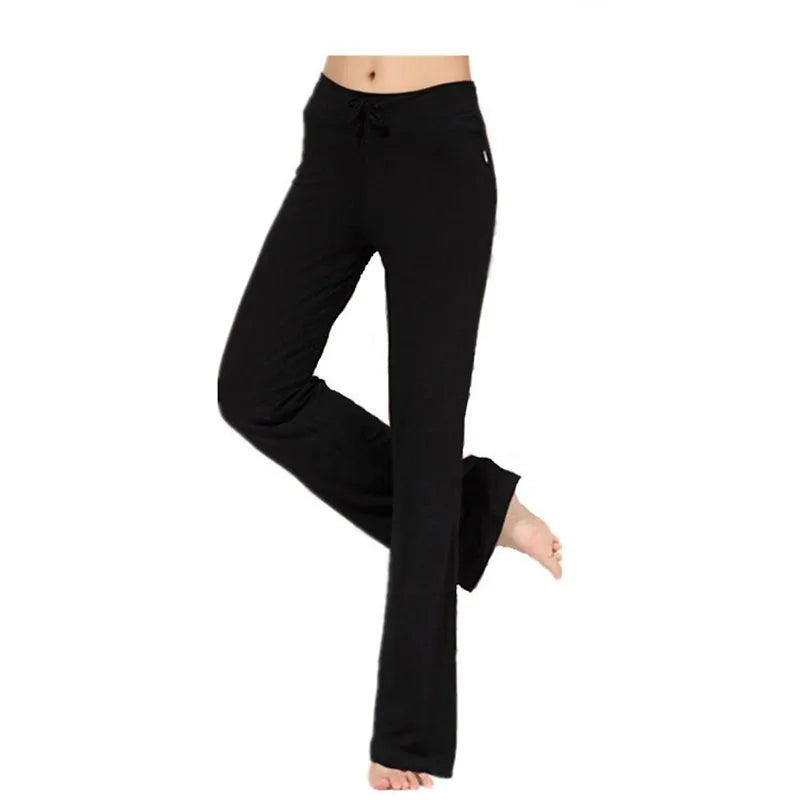Yoga Flare Leggings for Women High-Waist Wide-Leg Seamless Fitness Workout Pants Gym Elastic Tights Sport Exercise Trousers