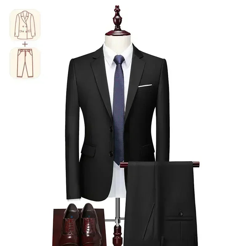 Big And Tall Men's Wedding Dress Blazer And Pants Set - Up to 12XL 155kg/340lbs Tailored Fit plus Size Grooming Smart Casual