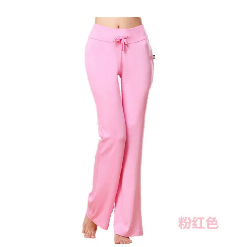 Yoga Flare Leggings for Women High-Waist Wide-Leg Seamless Fitness Workout Pants Gym Elastic Tights Sport Exercise Trousers