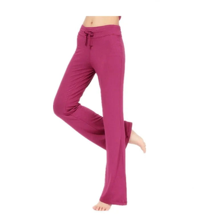 Yoga Flare Leggings for Women High-Waist Wide-Leg Seamless Fitness Workout Pants Gym Elastic Tights Sport Exercise Trousers