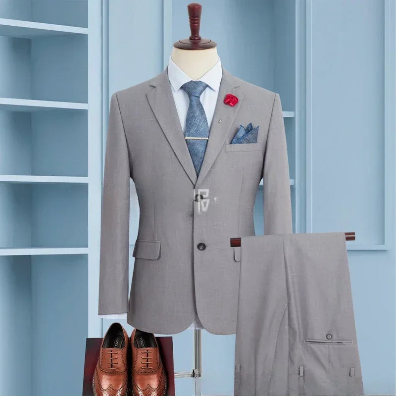 Big And Tall Men's Wedding Dress Blazer And Pants Set - Up to 12XL 155kg/340lbs Tailored Fit plus Size Grooming Smart Casual