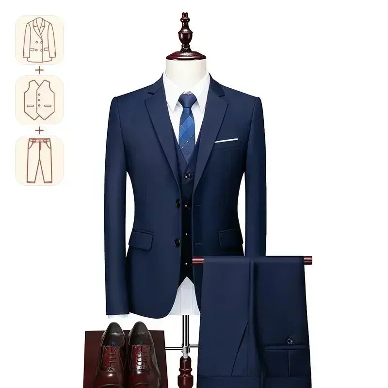 Big And Tall Men's Wedding Dress Blazer And Pants Set - Up to 12XL 155kg/340lbs Tailored Fit plus Size Grooming Smart Casual