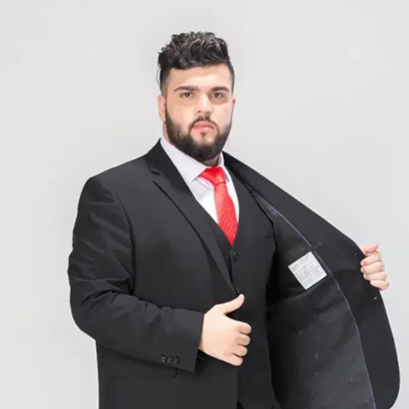 Big And Tall Men's Wedding Dress Blazer And Pants Set - Up to 12XL 155kg/340lbs Tailored Fit plus Size Grooming Smart Casual