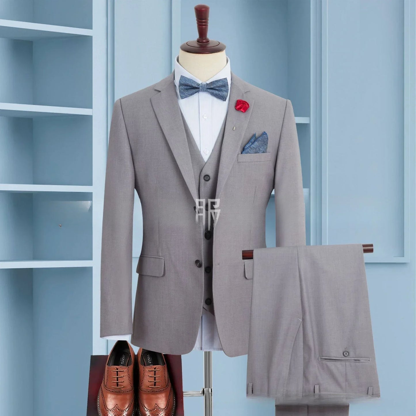 Big And Tall Men's Wedding Dress Blazer And Pants Set - Up to 12XL 155kg/340lbs Tailored Fit plus Size Grooming Smart Casual